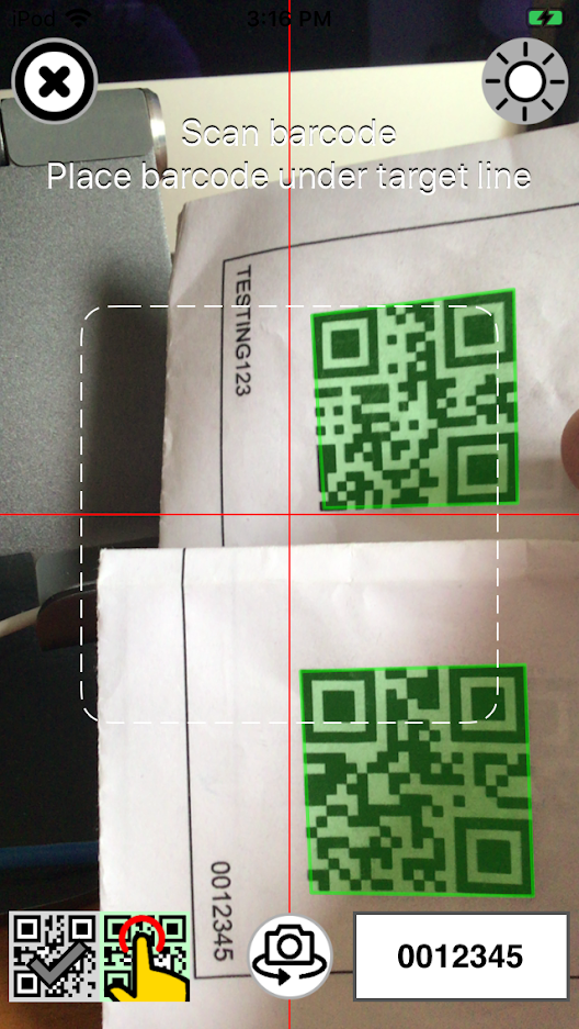 Scan to web screen